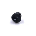 JEC JS-606-2A-Q-BB-3H  Round Snap Black ON-OFF 2 Pin Rocker Switch For Car Auto Boat Household Appliances